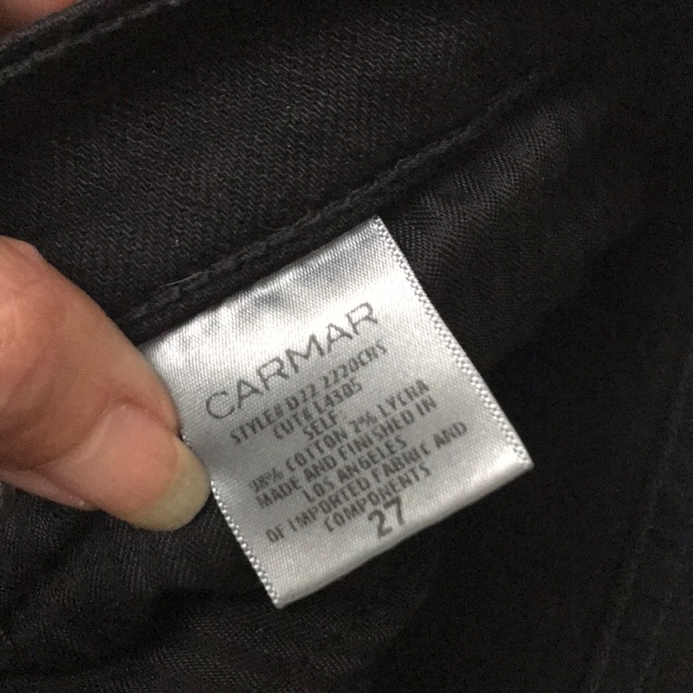 LF Carmar black parch sequin jeans